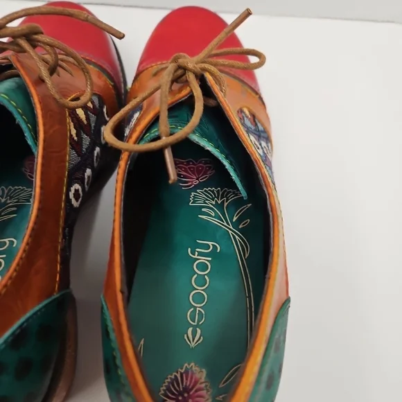 Colorful Lace-Up Boots for Women - Picture 9 of 10